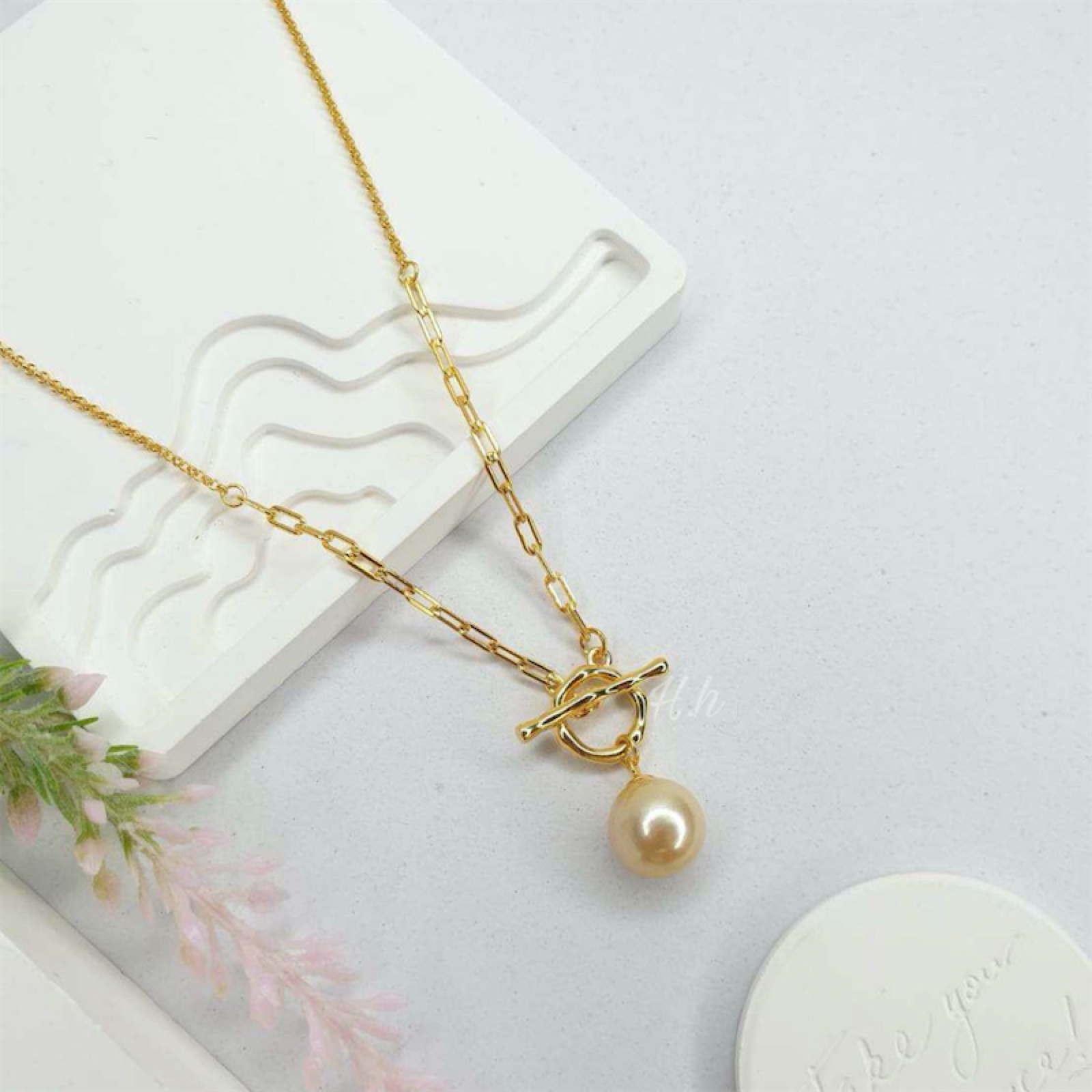 Bamboo Necklace  (ราคารวมจี้ + สร้อยคอ)